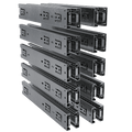 angled right view of 10-pair pack of 18-inch steel drawer slides