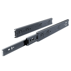 angled right view of one steel full-extension 18-inch drawer slide pair