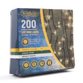 200 Green Wire Battery Operated Led Lights - Bright White  338955- Bright White