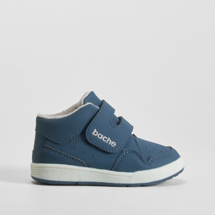 Deportiva alta velcro bebé azul marino BACHE
