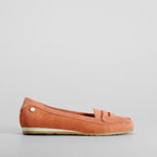 Mocasín naranja piel XTI