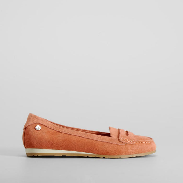 Mocasín naranja piel XTI