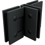 3 way Shower Door Hinge, T style hinge - Matt Black - Image 1