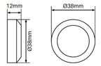 38mm Diameter flat cap (cap only) SS316 - Image 2