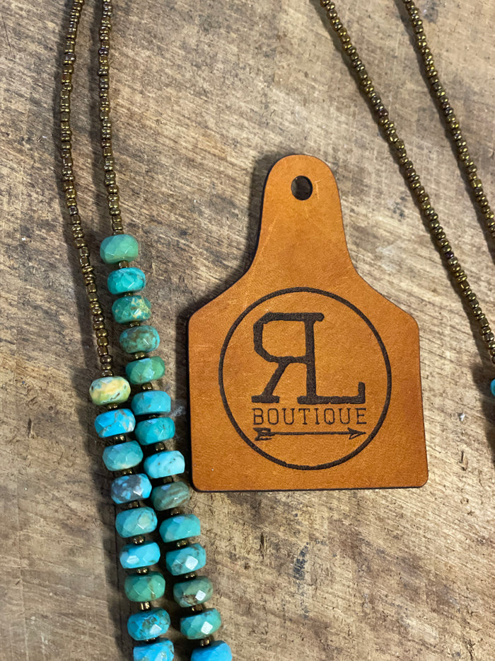 Reno magnesite Turquoise necklace