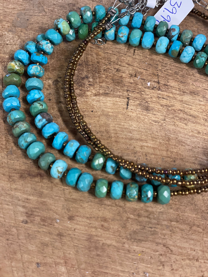 Reno magnesite Turquoise necklace