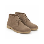 Taupe Two-Eyelet Chukka Boots
