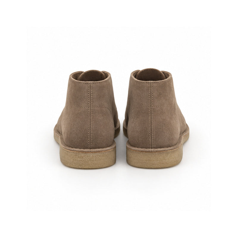 Taupe Two-Eyelet Chukka Boots