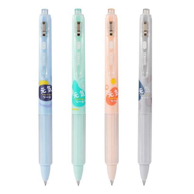 A Day of Vigour Gel Pens (4pcs Set) - Original Kawaii Pen