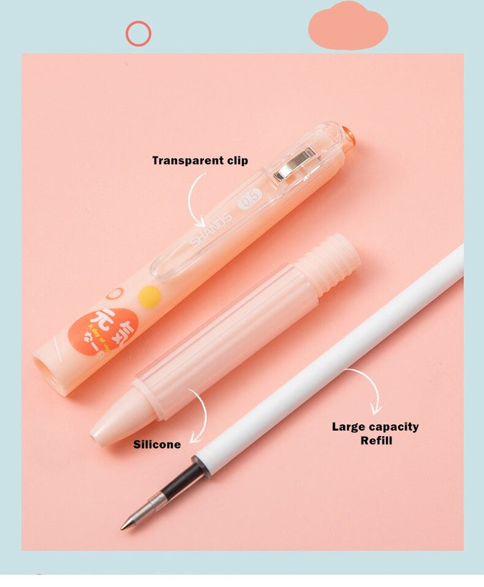 A Day of Vigour Gel Pens (4pcs Set) - Original Kawaii Pen