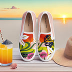 Abstract Floral Slipons - The Quirky Naari