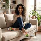 Abstract Floral Slipons - The Quirky Naari