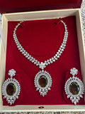 AD necklace set : mehandi green