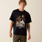 Ariat Wild Life Boxy T-Shirts - Washed Black