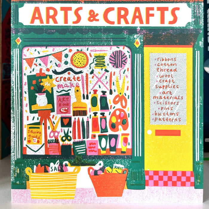 Art Shop Die Cut Card | The Printed Peanut Homeware & Stationery