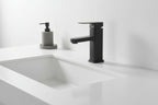Basin Mixer - Square Series Black