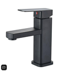 Basin Mixer - Square Series Black