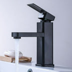 Basin Mixer - Square Series Black