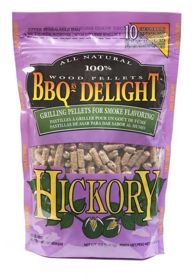 BBQR'S Delight Wood Pellets - Hickory- 453g (16oz)
