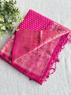Bhutta weaving crepe Georgette Saree