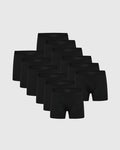 Black Boxer Trunks W/ Fly 12-Pack neatly arranged on neutral background.