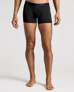 Black Boxer Trunks W/ Fly 12-Pack, showcasing relaxed fit and comfort.