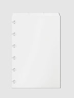 Blank Top Tab Planner Dividers, Low Profile, Matte, CP Petite size. Cloth and Paper. Dividers displayed on a neutral background.