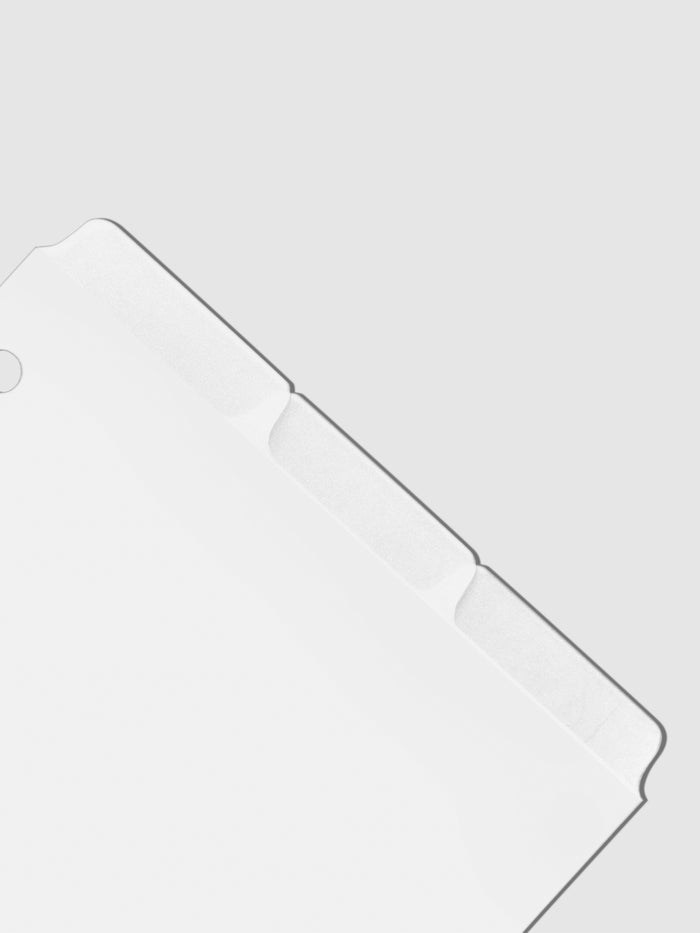Closeup of dividers on a neutral background.
