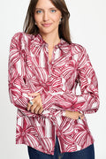 POM Amsterdam Blouses Red / 34 BLOUSE - Mila Ribbon Red