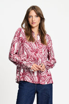 POM Amsterdam Blouses BLOUSE - Mila Ribbon Red