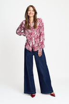 POM Amsterdam Blouses BLOUSE - Mila Ribbon Red