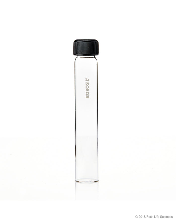 Borosil® Culture Tubes Media Flat Bottom Polypropylene (PP) cap with Liner 50 mL Borosilicate CS/50 | img_1 | Foxx Life Sciences Global | shopfls.com