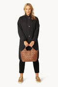 Braided Handbag 250 - Cognac