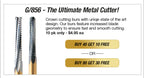 BU856-016-8  10-pk  X-REX Multi-Use Crown & Bridge Preperation Burs, The Ultimate Metal Cutter