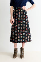 Buffy Beetlejuice Jacquard Midi Skirt – Multicoloured - Bascora