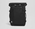 Front view of the Circle Zip Pouch with the leather strap