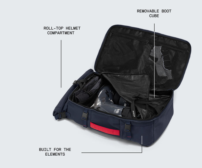 Carry-On Boot Bag 55L in Jet Black