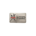 Silver colored pin with the Centennial logo of the National WWI Museum and Memorial.
