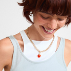 Charm Colourful Heart Pendant - Pilgrim