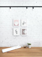 Unique poster with Cinder rose abstract graphic design - Personal office