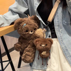 CL1585 - Cute Teddy Heart Plush Bag