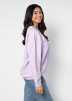 Clemson Tigers Women's Clubhouse Original Corded Crew in Lilac