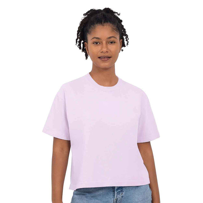 Cleveland Reds - Women's Boxy Crop Crew T-Shirt