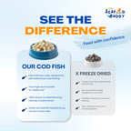 Cod Fish Cubes 100G | Gentle on Tummies & Easy Digestion | Lean Protein | Cat & Dog