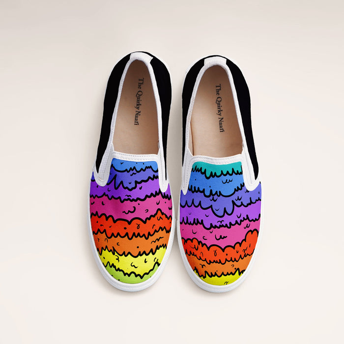 Color Melting Slipons - The Quirky Naari