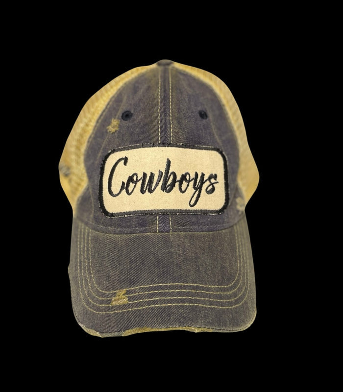 Cowboys Washed Blue Cap