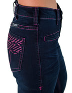 Cowgirl Tuff Pink Bootstitch Jeans