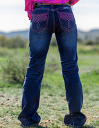 Cowgirl Tuff Pink Bootstitch Jeans