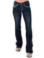 Cowgirl Tuff Turquoise DFMI Dark Jeans