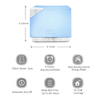 Cube White Wood Essential Oil Diffuser - Asakuki